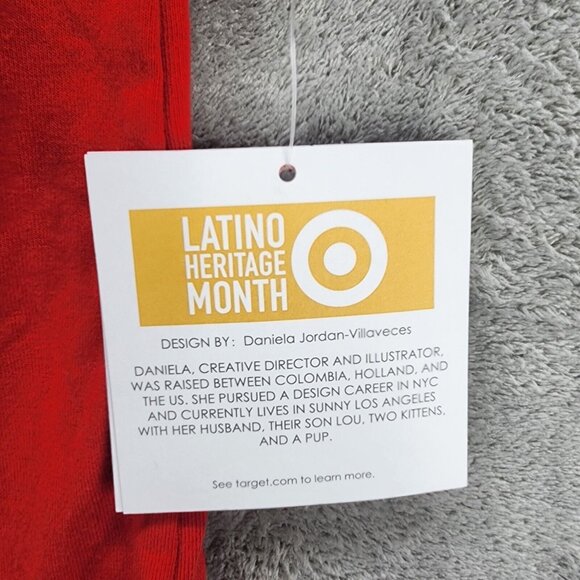 Latino Heritage Month Baby Bodysuit Mas Amor Por Favor Short Sleeve Red 3-6M - Picture 5 of 6